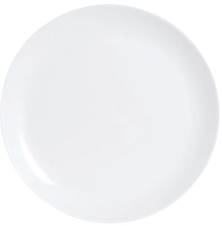Luminarc Dajar Diwali Dinner Plate 25 cm, Glass, White, 25 cm