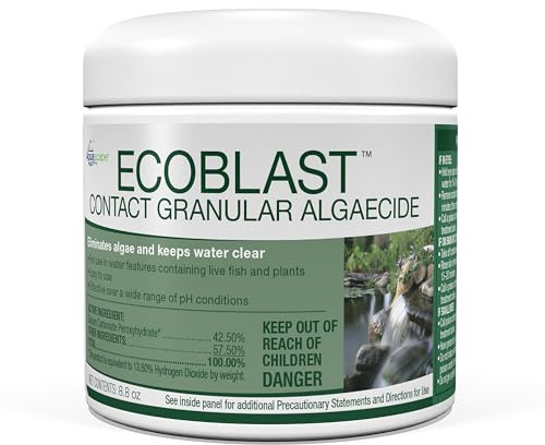 Aquascape EcoBlast Contact Granular Algaecide for Ponds, Waterfalls, Fountains, Streams, and Rocks, 8.8 oz / 250 g, 29311
