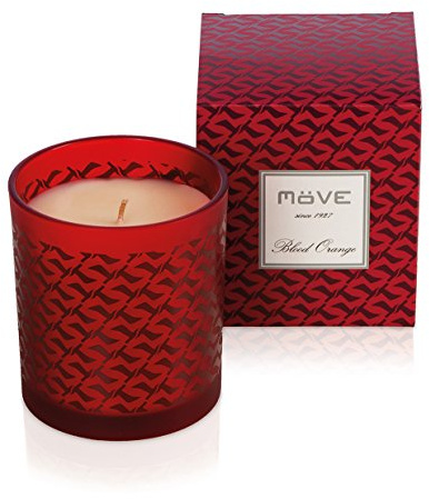 möve Signature Bougies parfumées en Verre avec Mouettes Allover, Accessoires de Bain, Blood Orange