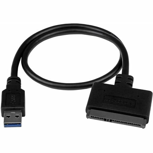 StarTech.com USB 3.1 auf 2,5 (6,4cm) SATA III Adapter Kabel mit UASP - USB 3.1 zu SATA SSD/HDD Konverter / Adapterkabel (USB312SAT3CB)