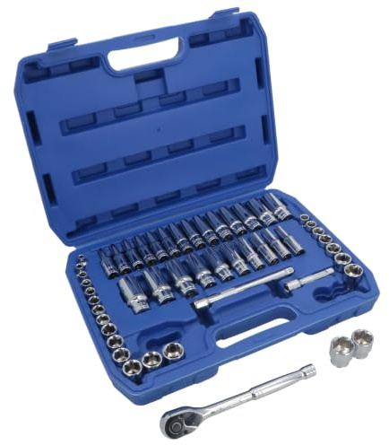 Metric and Imperial AF SAE Shallow and Deep Socket Set 50pcs 6mm - 19mm
