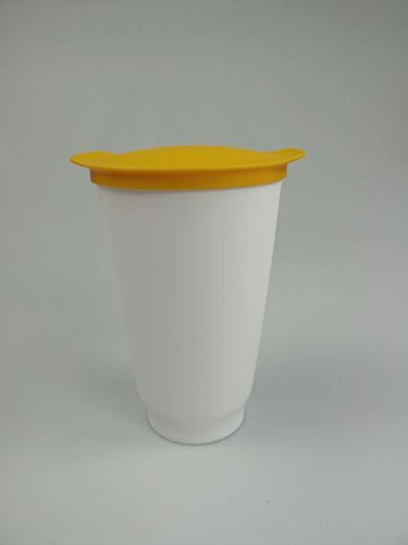 TUPPERWARE Allegra Cup 450 ml orange weiß Becher Trinkbecher Getränkebecher