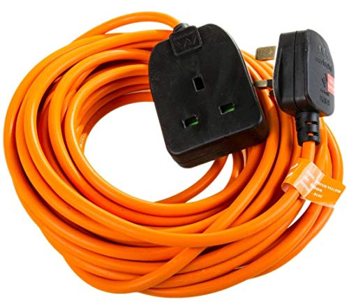 Masterplug Outdoor Heavy Duty Cable Reel Orange 10m 1 Gang