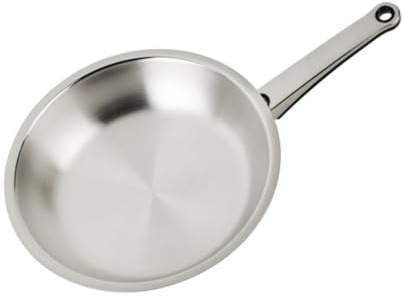 ECOVITAM | Poêle Inox 18/10 | Diamètre 28cm | Sans PFAS | Tous feux dont induction | Fabriqué en Italie