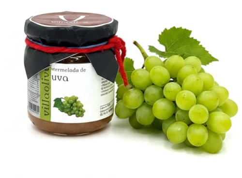 Villaolivo - Mermelada de Uva 210 g | Mermelada de Uvas | 100% Natural |
