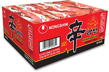 Nongshim - Shin Ramyun Nudelsuppe - 20er Pack (20 x 120g) - 1 Karton