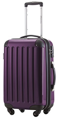 Hauptstadtkoffer ALEX - Kabinväska 55x38x23 cm, 42 l, TSA-lås, expanderbar hårdskalstrolley av PC/ABS, 3,2 kg, 4 dubbelhjul, lila