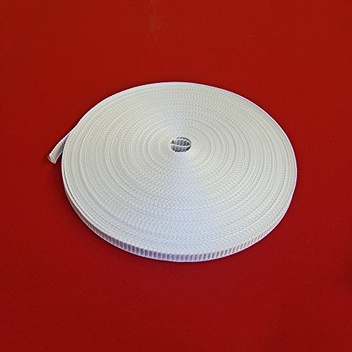 Easy-Shadow - Hochwertiger Rolladengurt Breite 23 mm x Länge 25 m - weiß extrem Gurt für Rollladen Maxi Gurtband 25 meter Gurtzugband Zugband für Rolladen Rolladenwickler Aufzuggurt Minigurt Gurtzug Gurtzugband - weiß