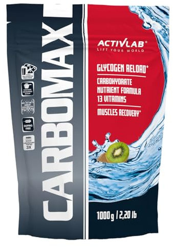 Activlab CARBOMAX 3000g, Kohlenhydrat mit Vitaminen, Energie und Glykogenauffüllung, für Training, Regeneration nach intensivem körperlichem Training, Kiwi