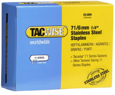 Tacwise 1014 Typ 71/6 mm Edelstahl- Heftklammern, 20.000 Stück