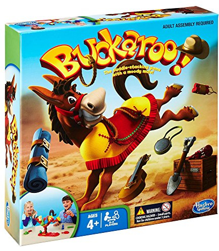 Hasbro Buckaroo 48380 Games Buckaroo - Saddle Stacking Game - Classic Family Dexterity Game