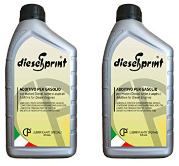 DieselSprint additif Multifonction pour Les Moteurs Diesel - Nettoyant Injecteur Diesel - Produit Décrassant et Lubrifiant pour Décalaminage 2 litres (2 flacons de 1000ml)