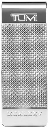 TUMI - Nassau Ballistic Etched Money Clip - Men's and Women's Metal Wallet - Silver