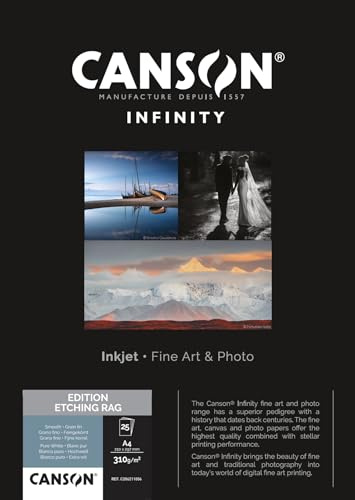 Canson Edition Etching Rag 206211006 Fotopapper, Vit, A4