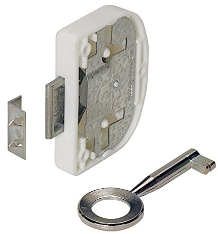 Hettich Aufschraubschloss 20mm, Weiß
