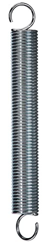 Chapuis, 1 Stück Spannfeder mit Haken, Feder aus verzinktem Stahl, Doppelhakenfeder, Zugfeder, Spiralzug, Ø Draht 2,2 mm – Länge 170 mm