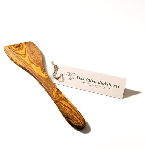 1 X Bois D'Olivier Spatule Classique, Plat à Partir Environ 25cm - 35cm