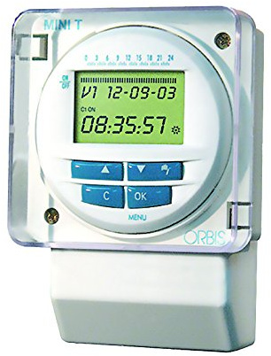 Mini T-D 24V CA. Interruptor HORARIO ANALOGICO Montaje TRASCUADRO Esfera 24 H 16(4) A SIN Reserva