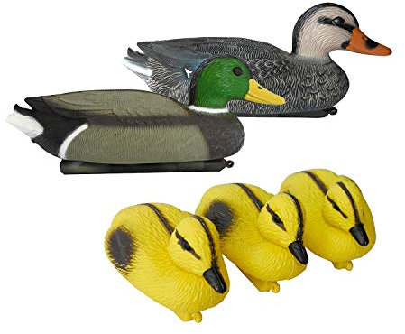 Pisces Floating Duck Family Pond Water Feature