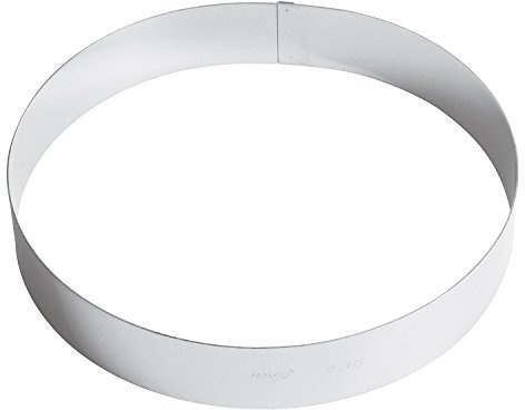 Paderno Anello per Mousse, Acciaio Inossidabile, Grigio, 26 cm