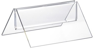 12 Stück Menükartenhalter/Werbeaufsteller/M-Aufsteller aus Acrylglas 100mm Breit