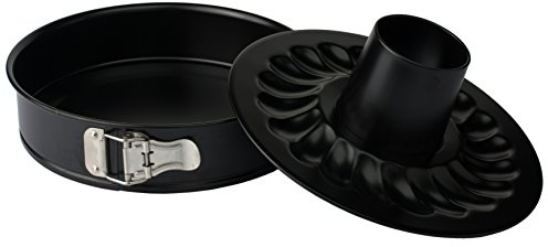 Lares Moule à charnière / moule à gâteau avec fond tubulaire – Facile à nettoyer – Revêtement antiadhésif – Ø 28 cm – Fabriqué en Allemagne