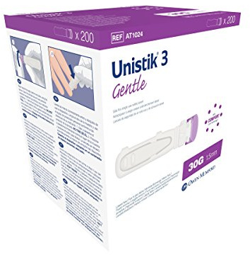 Owen Mumford Unistik 3 Safety Lancets (30G), 200 Count