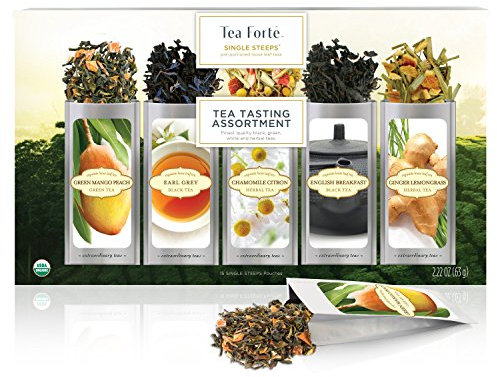 Tea Forte Single Steeps - 15 sachets portionnés individuels (Assorted)