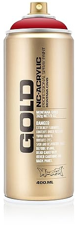 Montana Cans GOLD Spray Paint, 400ml, Shock Kent Blood Red, MXG-S3020