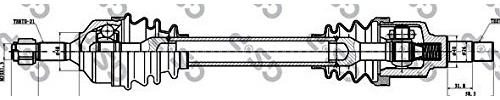 GSP 245031 Antriebswelle
