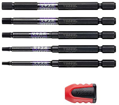 Vessel Recessed hSAKISUBOh Hex Bit 5-Piece Set [No.BW-32] (Assorted 5PC Set) (Japan Import)