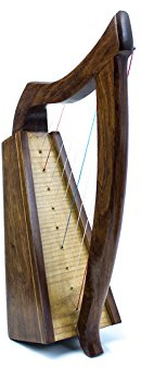 Brand New Handmade 9 String Celtic Wooden Knee Harp with a Rosewood Finish