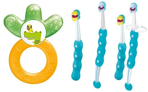 MAM Oralpflege und Beissring Set 5 teilig - Farbe Neutral