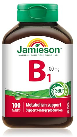 Jamieson Vitamin B1 (Thiamine) 100 mg, 100 tablets