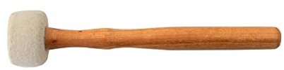 Klöppel für Klangschale Holz/Filz, Gr. XXS | zum sanften Anschlagen einer Klangschale, Handarbeit aus Nepal