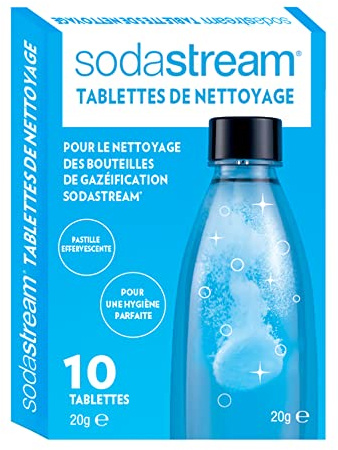 SodaStream Reinigungstabletten, Karton, 11°x°2°x°17°cm, Weiß/Blau, 10 Stück