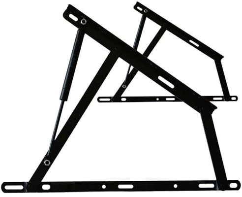 Miroytengo Juego de 2 HERRAJES + 2 AMORTIGUADORES de CANAPÉ, Sistema Completo de Elevación 900 Newtons, Medidas Standard