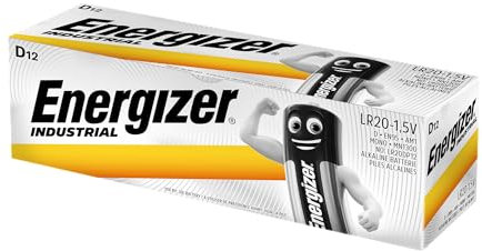Energizer Industrial Battery Long Life LR20 1.5V D Ref 623865 [Pack 12]