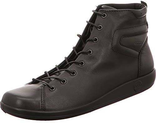 ECCO Soft2.0, Scarpe Stringate Basse, Donna, Nero (Black With Black Sole 56723), 35 EU