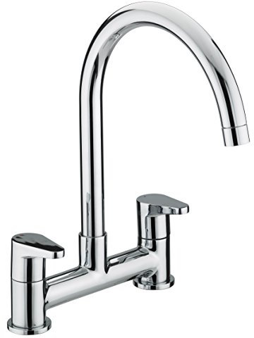 Bristan QST DSM C Quest Deck Kitchen Sink Mixer Tap with Swivel Spout, Chrome