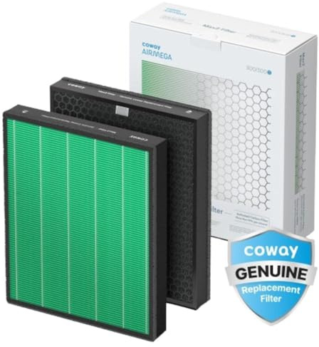 Coway AIRMEGA Max 2 Air Purifier Replacement Filter Set for 300/300S, green/black, 1256 sq. ft. (3111635)