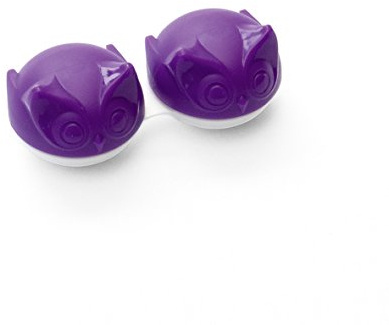 Kontaktlinsenbehälter Funny Animals Eule violett 1 Stück