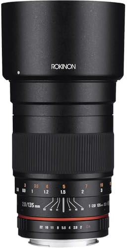 Rokinon 135mm F2.0 ED UMC Telephoto Lens for Nikon Digital SLR Cameras Black
