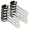 Eigenmarke 10 x Rohrschelle [31-36mm] + 10 x Allzweckdübel + 10 x Stockschraube M8 x 80mm mit Torx Ansatz (Schwarz, Weiß)
