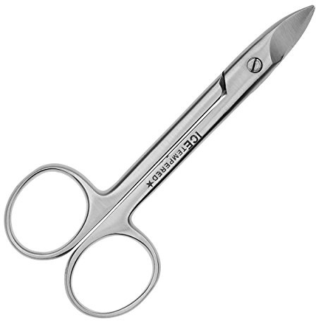 May Nagelschere Ergonomic gebogen extrastark 10,5 cm Edelstahl | Robustes und kraftvolles Instrument für die präzise Pflege von Hand- und Fußnägeln