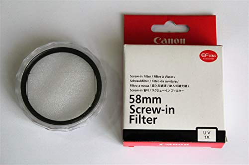 Canon UV-58MM Filter f EOS - Filtro para cámara (58 mm, Negro)
