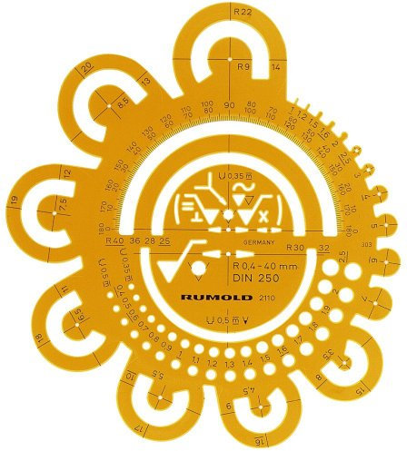 RUMOLD 2110 Abrundungsschablone 160 mm
