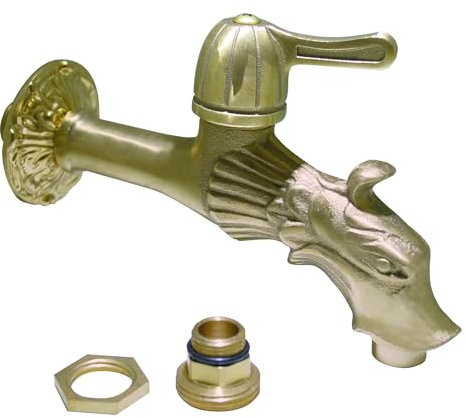 Boutté 2158001 205T Robinet de fontaine tête de dragon 1/4 tour mâle 15 x 21