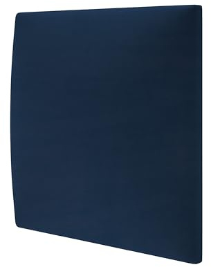 MOLLIS Upholstery Board, Square and Decorative Wall Panel, Suitable as Bed Headboard or Impact Protection, Reduces Sound and Improves Acoustics, Made of Foam, 30 x 30 cm, Navy Blue