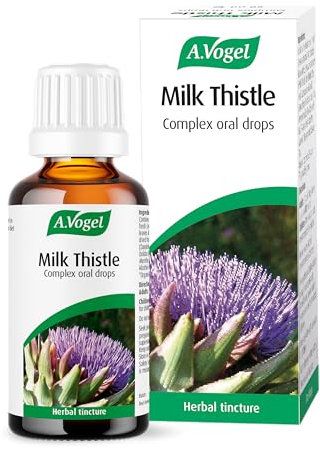 A.Vogel Milk Thistle Complex Drops 50 ml | Liquid Herbal Supplement with Milk Thistle + Artichoke, Dandelion, Peppermint & Boldo | Convenient Dropper for Daily Use